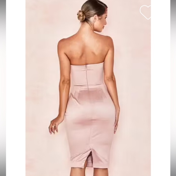 NWOT Blush Satin Corset Dress. Size S. Never been worn. - Picture 3 of 7